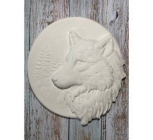 Декоративный элемент из гипса Волк в Новосибирске