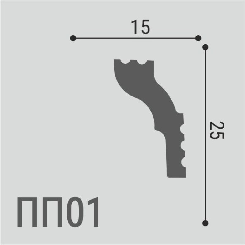 Карниз XPS POLYMER ПП 01