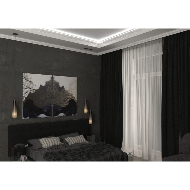 Потолочный плинтус glanzepol GP39