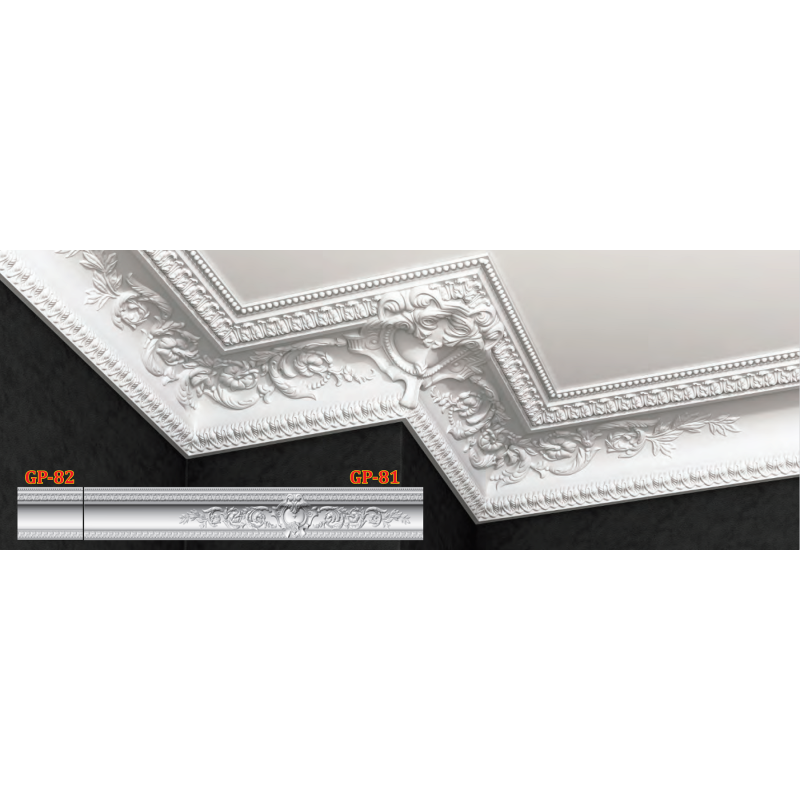 Потолочный плинтус glanzepol GP81