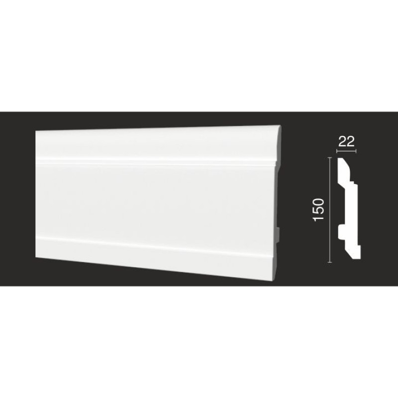 Напольный плинтус DD702