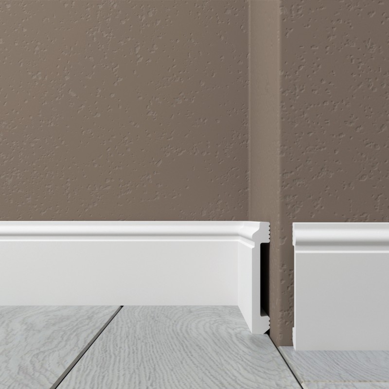 Плинтус напольный из ударопрочного полимера H 80