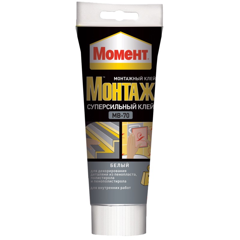 Клей Суперсильный МВ-70, Момент Монтаж, 250 г