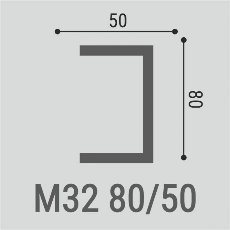 Молдинг М32 80-50