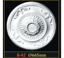 Розетка потолочная из полистирола R42