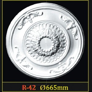 Розетка потолочная из полистирола R42