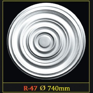 Розетка потолочная из полистирола R47 в Новосибирске