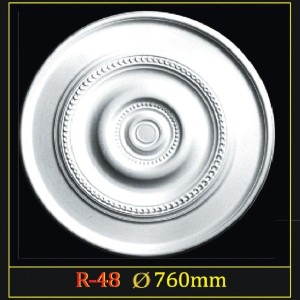 Розетка потолочная из полистирола R48 в Новосибирске