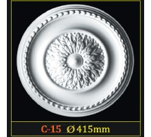 Розетка потолочная из полистирола C15