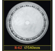 Розетка потолочная из полистирола R62 в Новосибирске
