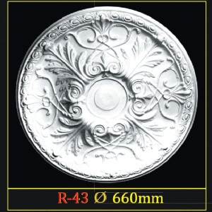 Розетка потолочная из полистирола R43 в Новосибирске