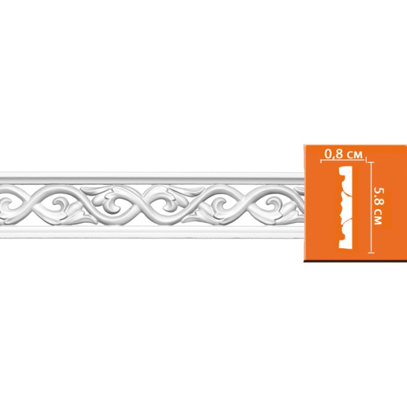 98008/60 молдинг DECOMASTER-2 (58х8х2400мм)