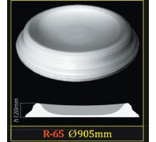 Розетка потолочная из полистирола R65