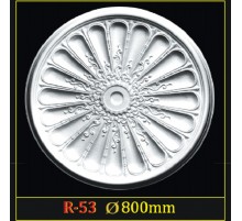 Розетка потолочная из полистирола R53 в Новосибирске