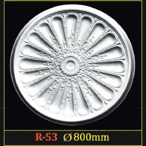 Розетка потолочная из полистирола R53 в Новосибирске