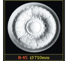 Розетка потолочная из полистирола R45