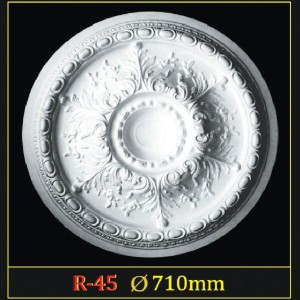 Розетка потолочная из полистирола R45 в Новосибирске