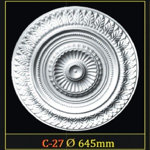 Розетка потолочная из полистирола C27