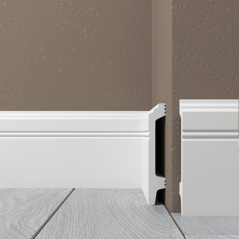 Плинтус напольный из ударопрочного полимера H 120