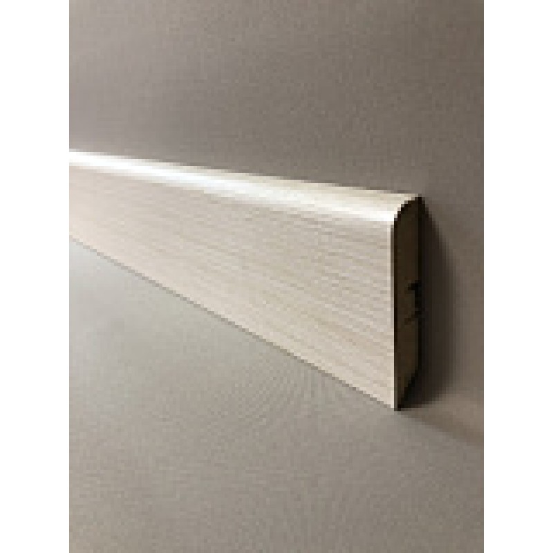 Плинтус напольный МДФ SM 02-80 Ясень шимо