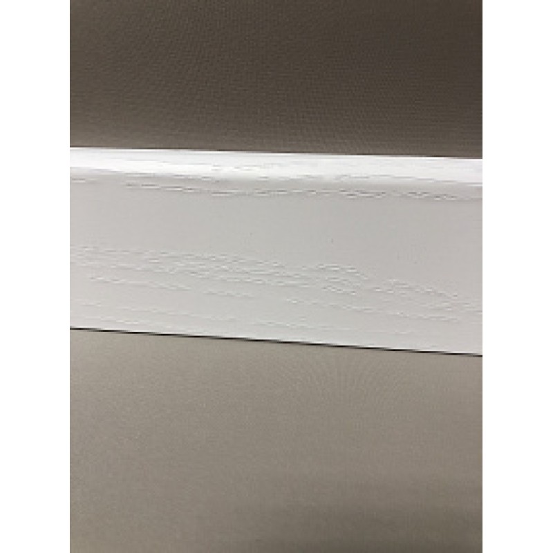 Плинтус напольный МДФ SM 02-80 Аивори белый