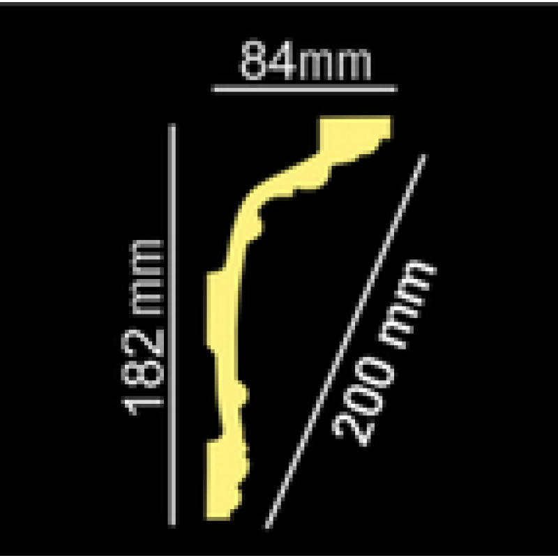 Потолочный плинтус glanzepol GP87