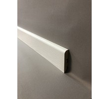 Плинтус напольный МДФ SM 02-80 Аивори молочный в Новосибирске