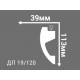 Потолочный плинтус с рисунком ДП 19/120 