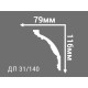 Потолочный плинтус с рисунком ДП 31/140