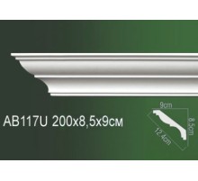 Карниз полиуретановый AB117U в Новосибирске