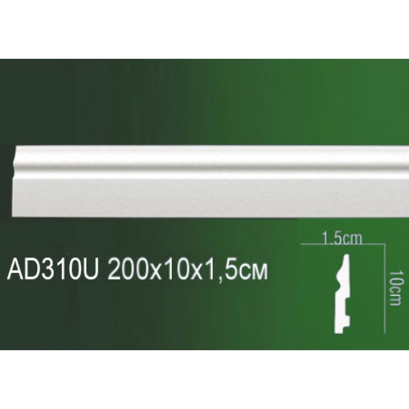 Молдинг полиуретановый напольный AD310U