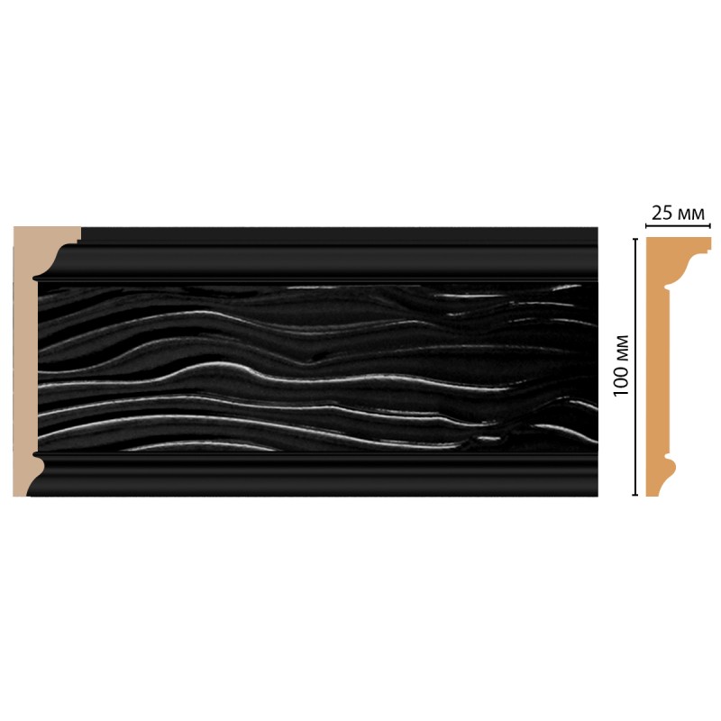 D218-195 ШК/16 плинтус DECOMASTER(100*25*2400 мм)