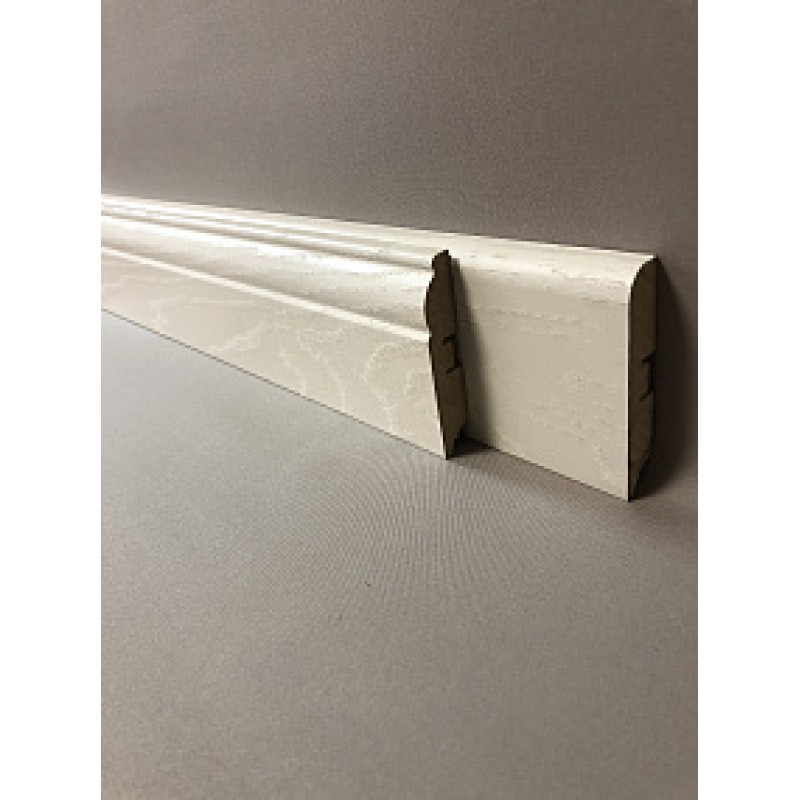 Плинтус напольный МДФ SM 02-80 Аивори крем