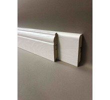 Плинтус напольный МДФ SM 04-80 Аивори белый в Новосибирске