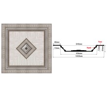 Купол Decomaster KP100-55 (1000*1000*84) в Новосибирске