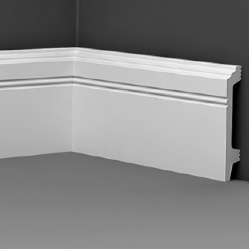 Плинтус напольный из ударопрочного полимера H 120