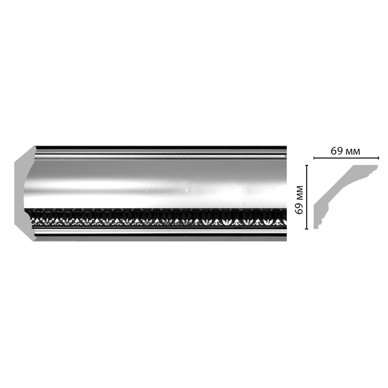 100C-63 ШК/14 Плинтус DECOMASTER (69*69*2400 мм)