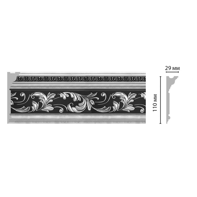 Плинтус потолочный DECOMASTER D225-63ДМ (110*29*2400мм)
