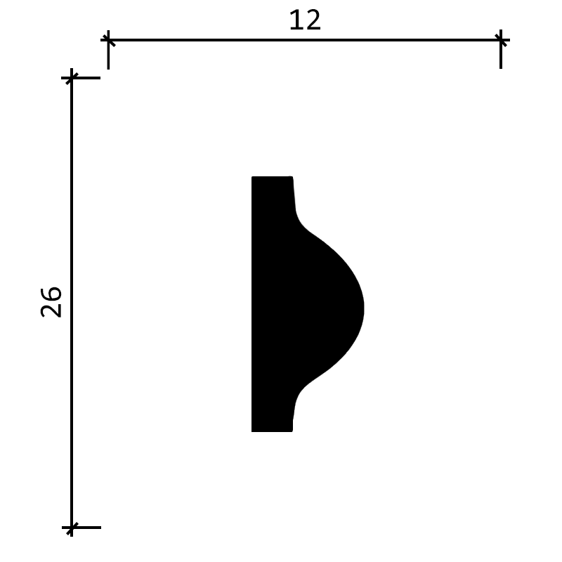 DD10 Молдинг из ударопрочного полимера