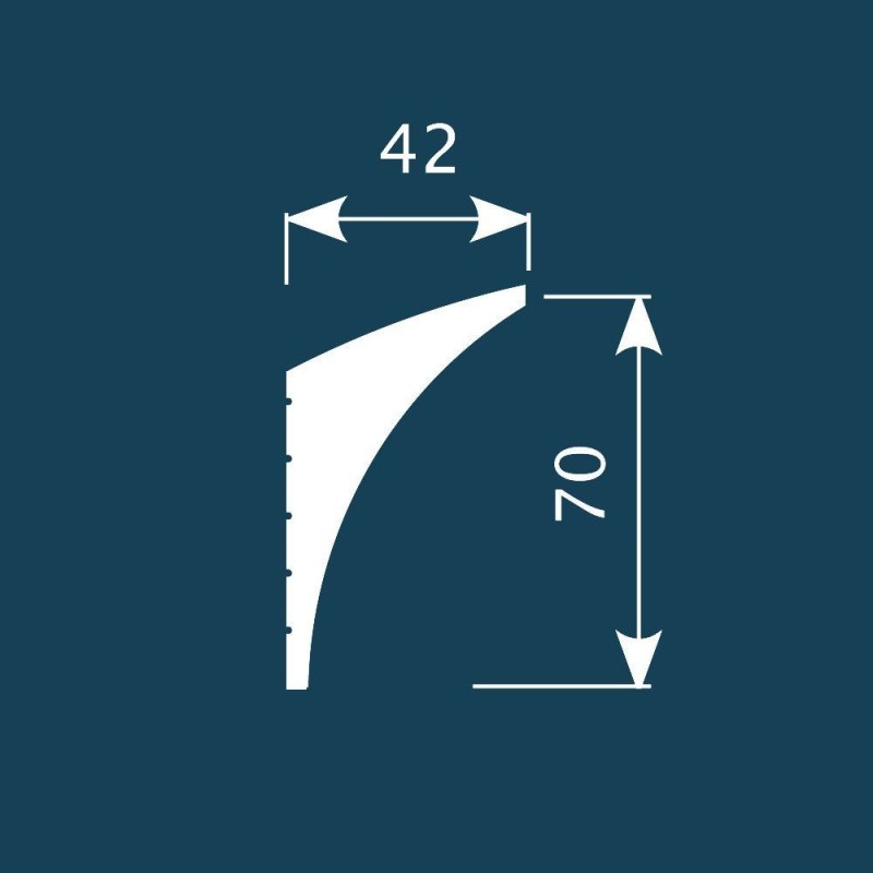 К7, Карниз 70х42, экополимер