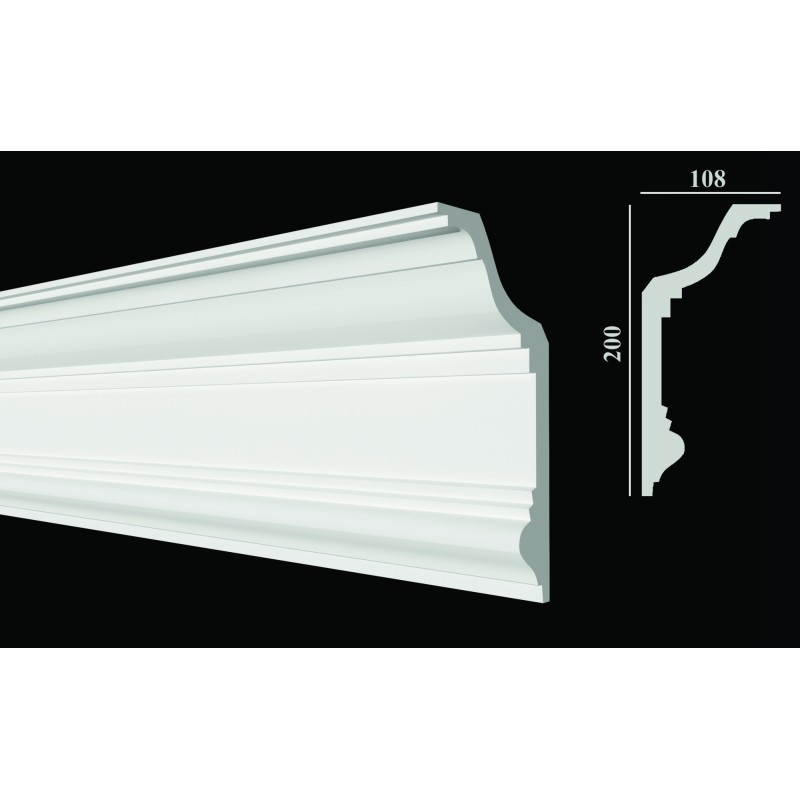 DD513 Карниз потолочный из ударопрочного полимера   