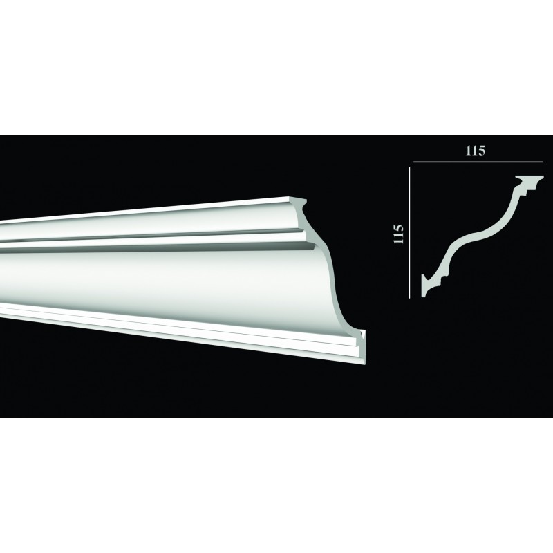 DD504 Карниз потолочный из ударопрочного полимерапо выгодной цене  