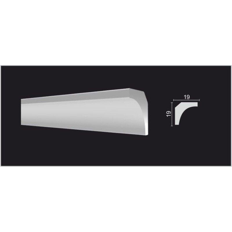 DD26 Карниз потолочный из ударопрочного полимерапо выгодной цене  