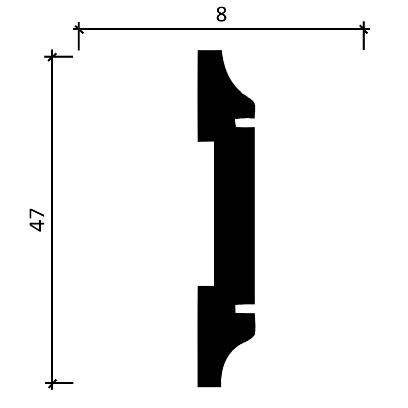 DD32 Молдинг из ударопрочного полимера