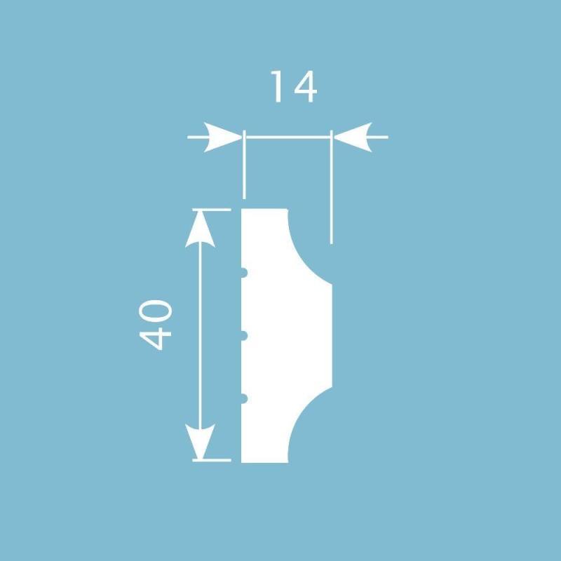 Молдинг М011, 40х14, экополимер