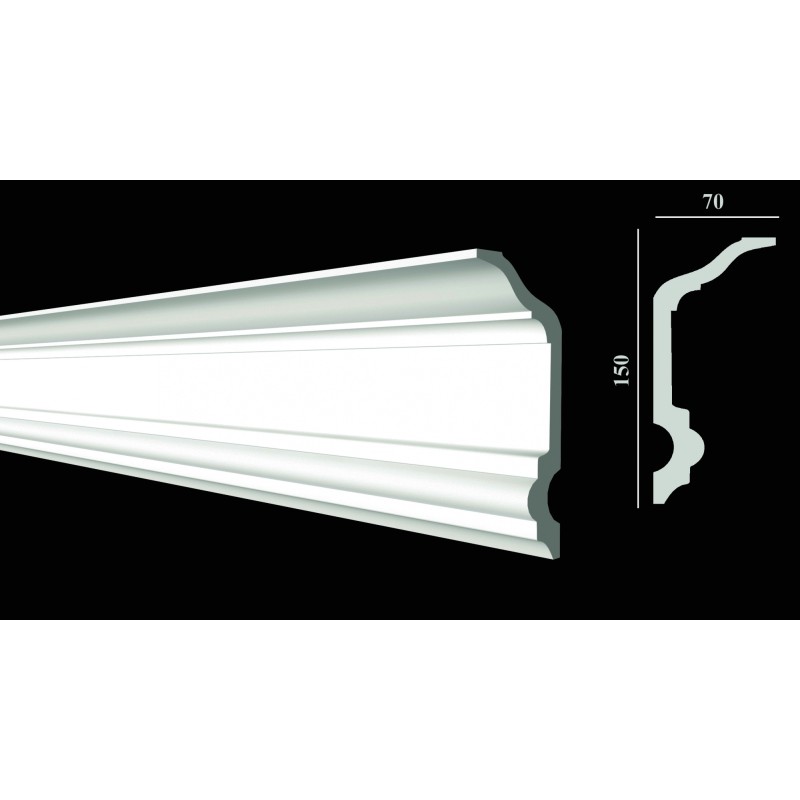 DD505 Карниз потолочный из ударопрочного полимера   