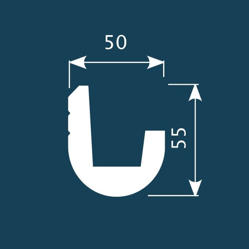 Карниз К024, 55х50, экополимер