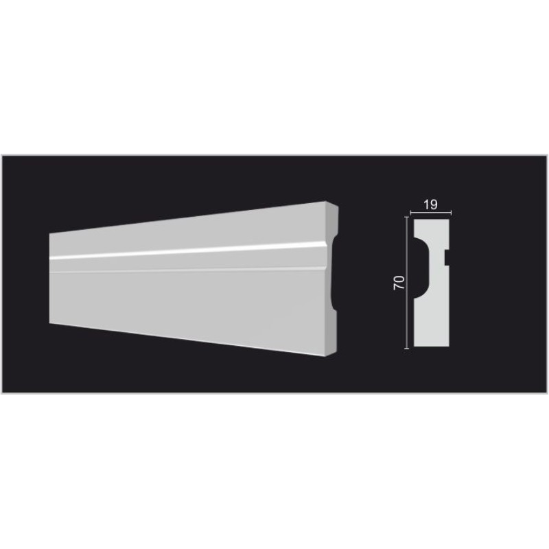 DD01 Молдинг из ударопрочного полимера