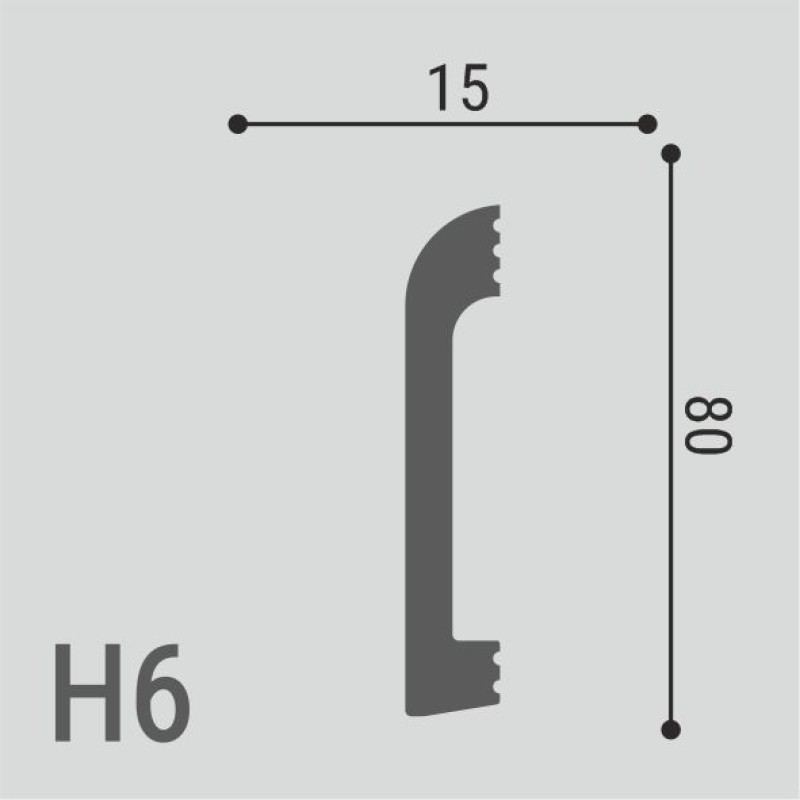 Плинтус напольный Н6