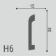 Плинтус напольный Н6